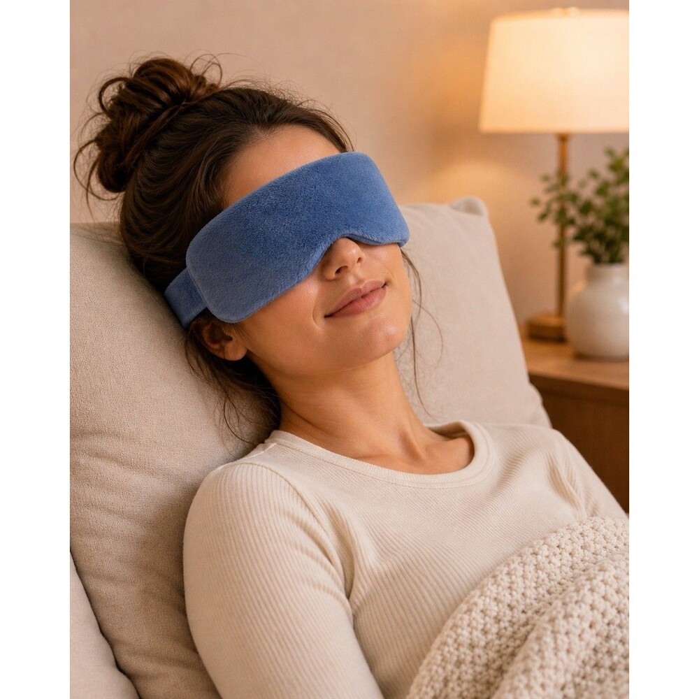 Heated Eye Mask Lavender 110°F Warm Compress Relaxation Spa